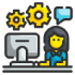 Pictogramme illustrant les services de gestion administratives proposés par Avisun pour les projets de rénovation énergétique de leurs clients