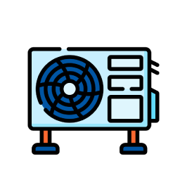 Pictogramme représentant une pompe à chaleur air/air